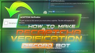 How To Make I'm Not A Robot Captcha Verification System Discord Bot Bot (No Coding)