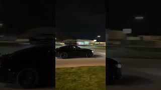 Boosted Mustang GT leaving Car Meet #cars #musclecar #v8 #shorts