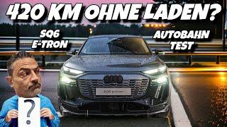 Audi SQ6 e-tron Autobahnreichweite. So weit kommt er mit einer Ladung!