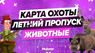 КАРТА ОХОТЫ НА ЖИВОТНЫХ | ЛЕТНИЙ ПРОПУСК | MAJESTIC RP | GTA 5 RP | GTA V | PROMO: PUG
