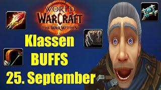 Gute Klassen BUFFS am 25. September | WoW War Within