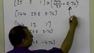 LU Decomposition Method: Decomposing a Matrix Example