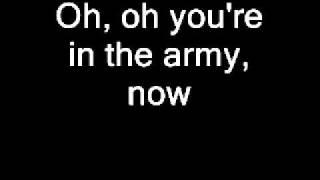 Status Quo - In The Army Now Lyrics (Re-uploaded)