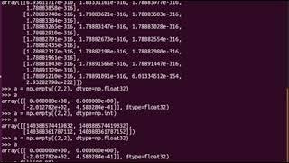 Python - Numpy empty, fill, zeros, ones, arange, genfromtxt