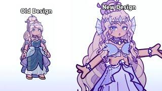 The Goddesses Old Design vs. New Designs 🫶 (comparisons)