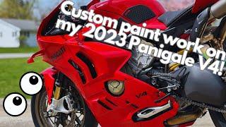 Every Panigale Needs MORE RED ; 2023 Panigale V4 Custom Paint Work