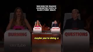 Who Does the Peacock Sound Better_ Sofía vs Ellen’s Funny Debate #sofivergara #interview  #sofia