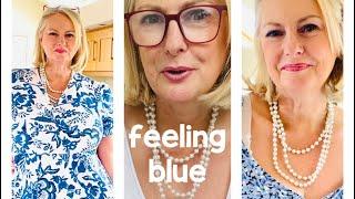 Anna in blue, a fashion try on