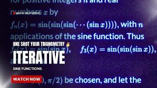 The Bizarre World of Iterative Sine Functions | ARE YOU READY FOR JEE YET ⁉️