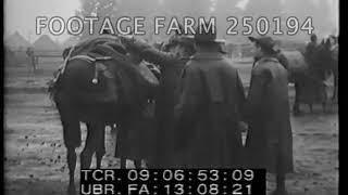 Pre-WWII - Pack Mule Training, - 250194-08 | Footage Farm Ltd