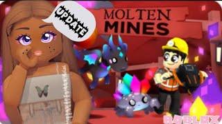 New Moltern Mines UPDATE in Roblox Overlook Bay *LAVA FISH*