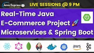 Spent 30 Days Building a Real-Time Java E-Commerce Project with Microservices @JavaExpress