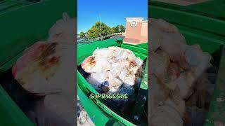how a Garbage Truck compacts trash