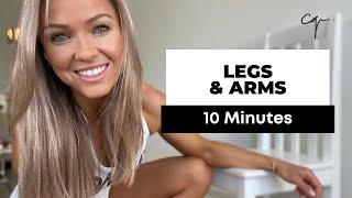 10 Min Full Body Workout | Legs & Arms | No Equipment