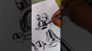 3DHow to draw mickey mouse  #lucanbiswas #artist #reelsinstagram #mickeymouse #reels