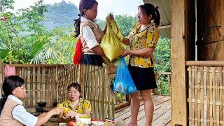 The engineer's mother brought rice to visit the girl, the girl made a dish to treat her.