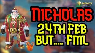 Nicholas Is Back 24th Feb And...... WHAT?! - Infinite Magicraid