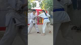Three Defence practice with attack | Daily karate practice do at home #martialarts