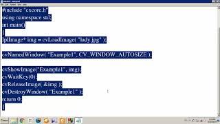 codeblock setting  for opencv