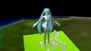 [MMD / Blender] Growing Giantess Miku -Test 2-