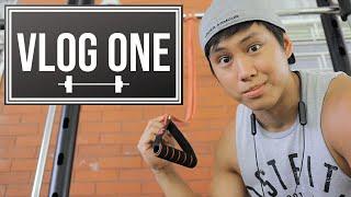 VLOG ONE: CHEST WORKOUT WITH BANDS, CHEESECAKE BOX, JOLLIBEE DRIVE-THRU
