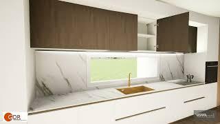 Progetto di Arredo Living e Cucina per GDR AGENCY