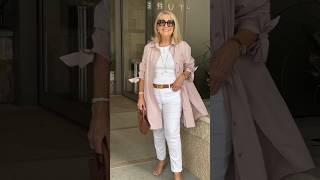 Chic and casual outfit for mature women over 50#ootd#over60style#fashion#style#outfit#over60fashion