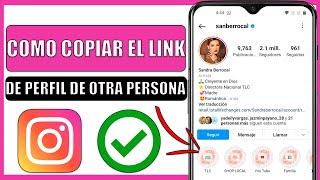 Como copiar el link de perfil instagram de otra persona