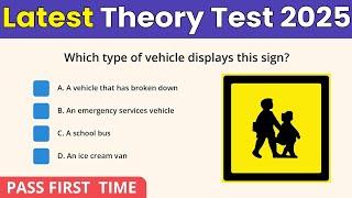 Theory Test 2025 UK | Latest Theory Test Question