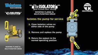 Webstone Isolator w  Rotating Flange & Multi Function Drain