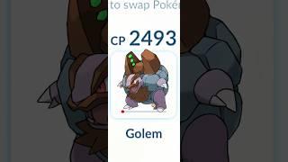 5 HP Alolan Golem Destroy Grunt Badly in #pokemongo