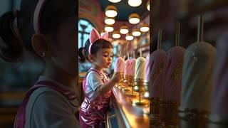 Cute baby brings colourful kulfiya  #ai #cute #short  #girl #baby