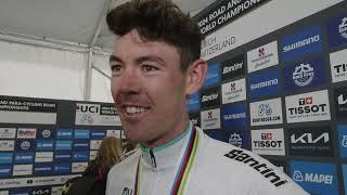 Ben O'Connor - Interview at the finish - World Championships Road Race (Zürich) 2024