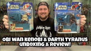 Obi Wan Kenobi & Darth Tyranus Star Wars Force Flip Fighters Unboxing & Review!