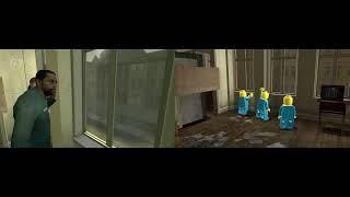 Lego Half-Life 2 trailers side-by-side