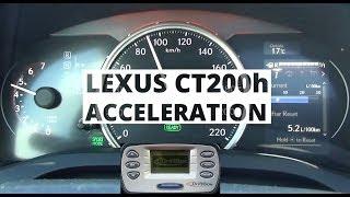 Lexus CT200h e-CVT 136 hp - acceleration 0-100 km/h