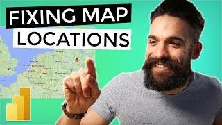 Incorrect MAP LOCATIONS in Power BI and how to fix it