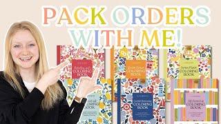 Pack Coloring Book Orders With Me!
