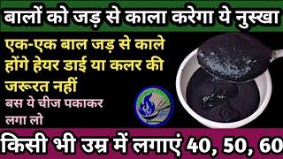 सिर्फ आधे घंटे में बालों को काला करेगा यह जादूई नुस्खा / How To Turn White Hair To Black Hair