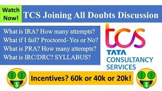 What is IRA , IRC, DRC and PRA Exam with 60k Incentives cutoff 80+ 55+ marks | what is I fail? #tcs