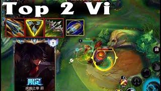 Top 2 Vi Wild Rift | How to gank and destroy all 3 lanes by Top rank China server