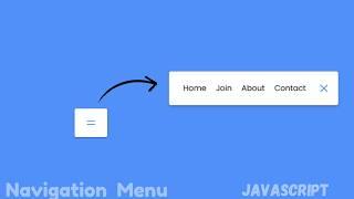 Create a Amazing Animated Navigation Menu Using HTML CSS & JavaScript ️