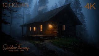 Stormy Night on Thunder Mountain | Rain and Thunderstorm Ambience | RELAX | STUDY | SLEEP | 10 HOURS