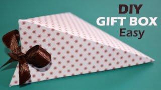 DIY Gift Box - How to Make EASY Triangle Paper Box