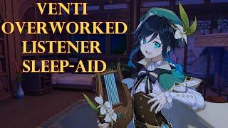 Venti Helps Overworked Listener Sleep~ [Genshin ASMR Roleplay] Listener x Venti [Romantic/Sleep-Aid]