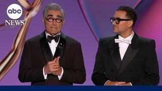 Eugene and Dan Levy open the 76th Emmy Awards