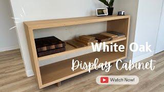 White Oak Display Cabinet | Custom Furniture Edmonton