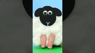 Cotton Ball Sheep Craft 