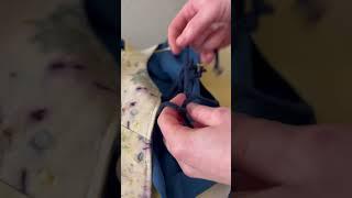 Making gilet from naturally dyed fabric | пошив жилета из натурально окрашенной ткани | #shorts