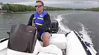 APS Inflatable with a APS 25 HP outboard & Steering Console HD-Review